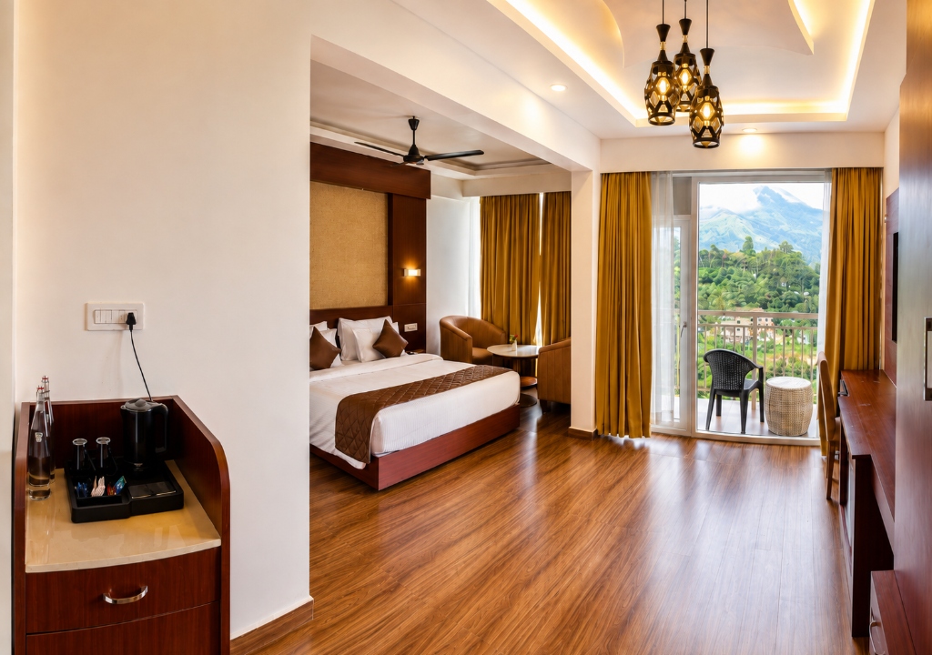 Signature Suite Master Bedroom & Lounge at The Signature Munnar